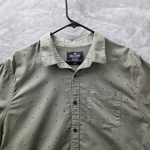 Hollister Epic Flex Shirt Green XL‎ - Picture 2 of 11